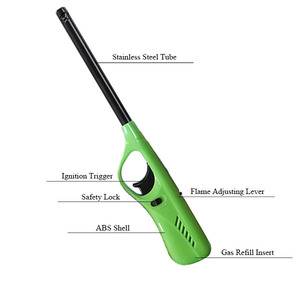 Wholesale Cheap Barbecue Kitchen <strong>Lighter</strong> Colorful <strong>Butane</strong> Jet Flame <strong>Torch</strong> Windproof <strong>Refillable</strong> Plastic Material for Camping - Product Image 5