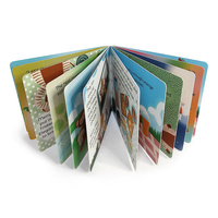 Impression personnalisée de livres cartonnés pour tout-petits avec coins arrondis sécurisés pour livre d'histoires illustrées sur les animaux