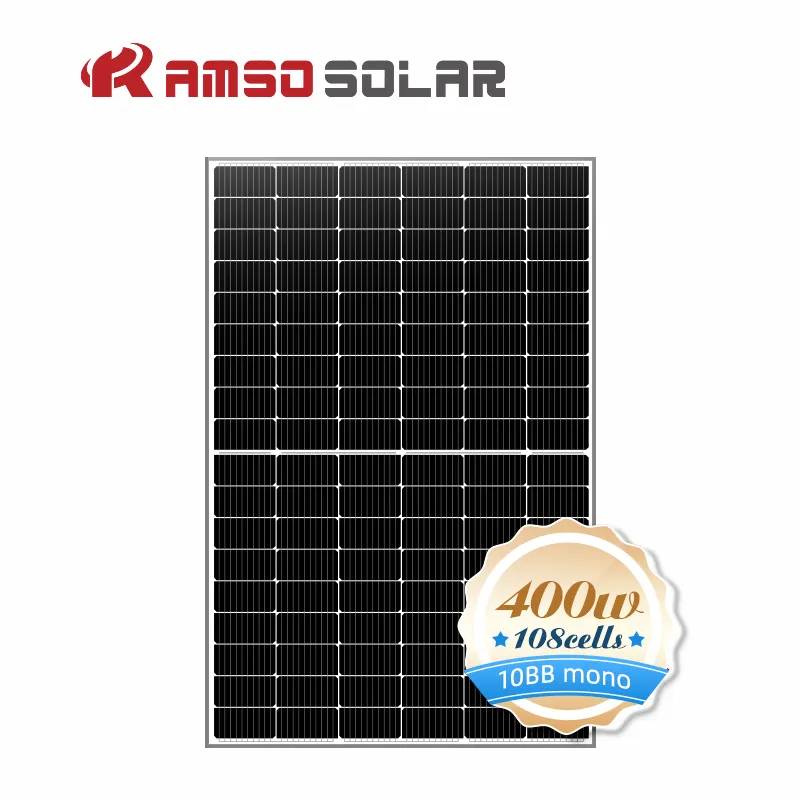 Panel solar monocristalino, nueva tecnología, 400w, con certificado CE TUV, venta al por mayor