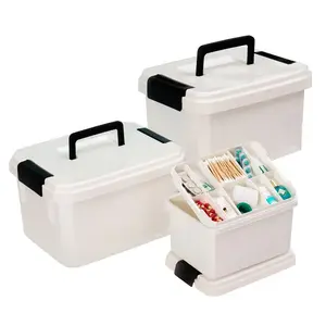 KYPL070 Kit pertolongan pertama kapasitas besar, kotak penyimpanan obat dua lapis untuk rumah