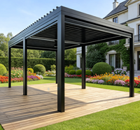 Pergola extérieure en aluminium de haute qualité Sweet Home, installation facile, résistante aux intempéries, pavillon à lames orientables