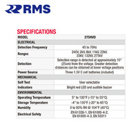 CE sin contacto 80V a 275kV AC Detector de alto voltaje AEMC 275HVD