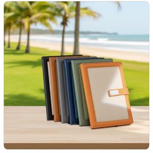 New Promotional Luxury Notebook Journal for Custom Business Diary Blue Pu Leather <b>Notepad</b> Corporate Gift Set With Pen - Product Image 5