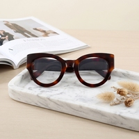 Montures de lunettes œil-de-chat surdimensionnées personnalisables pour femmes, en acétate Mazzucchelli, style mode