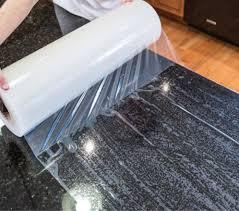 PE trong suốt chống trầy xước màng bảo vệ mềm và bóng không có chất kết dính còn lại cho mặt bàn đá cẩm thạch rõ ràng và mờ - Product Image 4