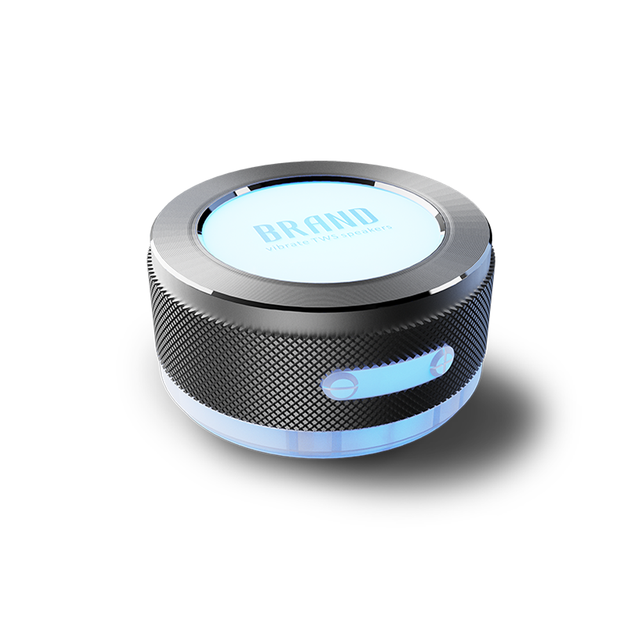 Tendencias 2025 Stereo Bass Sound Portable Mini Size Bone Conduction Speaker RGB LED for 5.3 200-500mAh Battery Metal Home