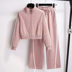 Nouvelle collection 2025 : Ensemble décontracté haut de gamme pour femme – Sweat à capuche et pantalon large pour le sport et les loisirs (2 pièces) - Product Image 3