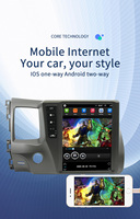 Autoradio pour Honda Civic 8 2005 2006 2007 2008 2009 2011 Tesla Style stéréo lecteur vidéo DSP Carplay Android GPS 2 din Audio