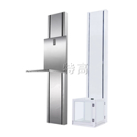 Load 1ton Electric Small Cargo Elevator 2m-10meters Hydraulic Lifting Platform Home Elevator Guide Rail Hoist Manned Elevator