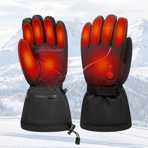 Gants <span class=keywords><strong>De</strong></span> <span class=keywords><strong>Ski</strong></span> Professionnels Noirs Antidérapants avec Batterie Chauffante Doigt Chaleur Vente En Gros Gants <span class=keywords><strong>De</strong></span> <span class=keywords><strong>Ski</strong></span> Hiver En Polyester - Product Image 1