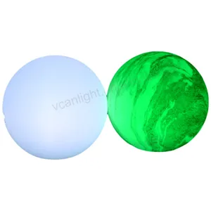 Renk değiştirme kontrolü uzaktan LED aydınlatma yüzer havuz partisi dekorasyon topu