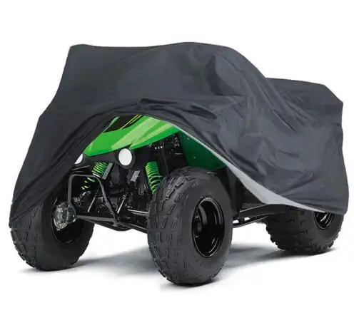 Housse noire de Camouflage pour moto, Quad, en Polyester, imperméable, universel, 190T, M, L, XL, XXL et XXXL, pour ATV, noir