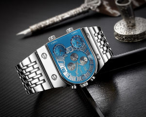 Orologio Oulm 9315 con Quadrante Grande al Quarzo da Uomo, Orologio da Polso Impermeabile <span class=keywords><strong>di</strong></span> Lusso in Acciaio Inossidabile Dorato, Orologio Maschile - Product Image 3