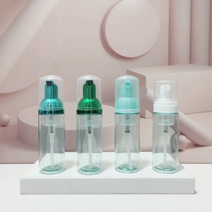 Großhandel 50ml 60ml Grau Grün Schwarz Weiß Klar Kunststoff Schaum <span class=keywords><strong>Pump</strong></span> flaschen Hersteller Mit Schwarzen Pumps - Product Image 4