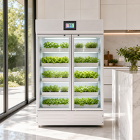 Armoire de culture verticale numérique automatisée - Système hydroponique intelligent avec Wi-Fi IoT pour la maison, l'école, les musées scientifiques et l'éducation - 4 niveaux