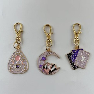 Magical Sun and Moon Keychain Set Alloy Metal Clasp Suitable for <strong>Key</strong> <strong>Rings</strong> <strong>Bags</strong> and Wallets Women's Fashion Additions - Product Image 3