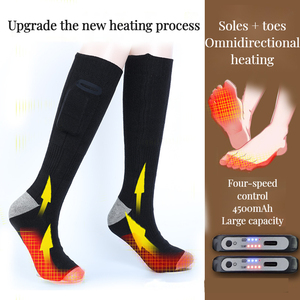 Usb bateria recarregável eleito esqui aquecido meias pé auto aquecimento meias com App - Product Image 4