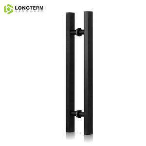 Tirador de Puerta Corredera de Entrada Principal de Barra Cuadrada Tipo H de Acero Inoxidable, Tirador de Puerta de Vidrio de Doble Cara Moderno - Product Image 4