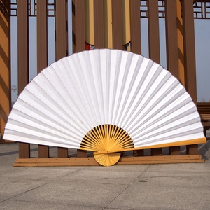 Grand Ventilateur Suspendu de 1.2m pour Salon Rouge Jaune Blanc DIY Calligraphie Peinture pour Nouvel An Chinois Décor Éventail en <span class=keywords><strong>Bambou</strong></span> - Product Image 3