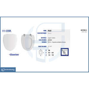 Couvre-siège de toilette pour Senesi Palio Vase - Product Image 5