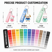 Llavero 3D Colorido Personalizado OEM/ODM, Forma Personalizada, Goma Suave Ecológica, Regalo Promocional para Niños, para Bolsas y Mochilas