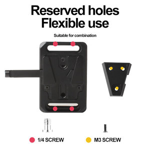 यूनिवर्सल v-माउंट प्लेट v-लॉक असेंबली किट महिला v-डॉक पुरुष v-लॉक त्वरित रिलीज प्लेट - Product Image 4