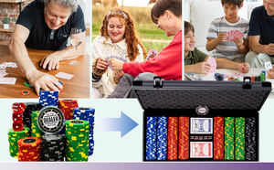 Jetons de poker en céramique ABS de haute qualité avec logo personnalisé et plateau, promotions en gros, fabriqués en Chine, 2025 - Product Image 4