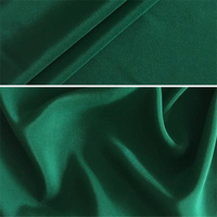 100% Sutra Murbei Sutra Alami Organik Kain Crepe De Chine CDC Hijau Gelap Warna Solid untuk Pria Kemeja Kostum Pakaian