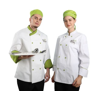 Veste de <span class=keywords><strong>chef</strong></span> <span class=keywords><strong>pâtissier</strong></span> à manches longues pour homme et <span class=keywords><strong>femme</strong></span>, uniforme uni et personnalisé - Product Image 2