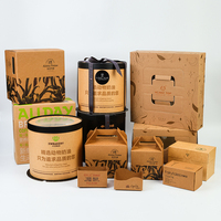 Boîte d'emballage personnalisée en papier kraft pour gâteaux, pâtisseries, donuts et desserts, recyclable, vente en gros
