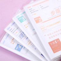 Carnet à manches en caoutchouc 64K pour les étudiants apprennent à écrire des fournitures de bureau Kawaii couverture rigide planificateur hebdomadaire carnet de notes