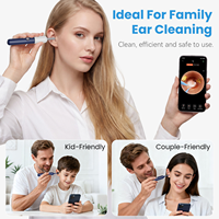 OEM ODM Nettoyeur d'oreilles visuel sans fil intelligent avec caméra otoscope numérique et contrôle par application pour soins personnels