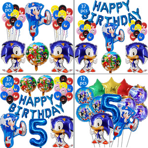 Juego de <span class=keywords><strong>globos</strong></span> de película de aluminio <span class=keywords><strong>Sonic</strong></span> de dibujos animados para <span class=keywords><strong>globos</strong></span> de decoración de <span class=keywords><strong>fiesta</strong></span> de cumpleaños para niños - Product Image 2