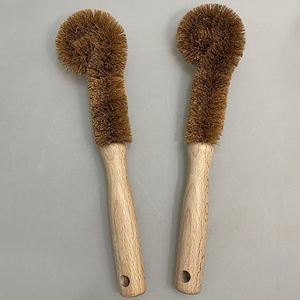 Wholesale Wooden Long Handle Coconut Fiber Glass Cleaning <b>Brush</b> for Kitchen - Product Image 6