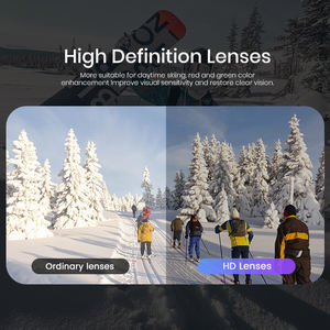 Lunettes de ski RTS Cadre PC OTG Lunettes de soleil magnétiques pour le snowboard Lentille polarisée anti-buée Lunettes de sécurité pour les sports de neige Logo personnalisé - Product Image 3