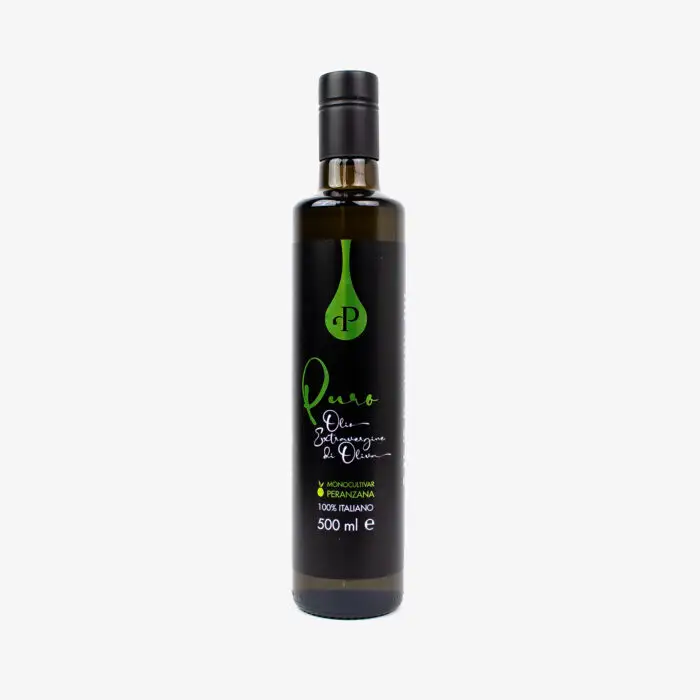 Monocultivar Peranzana Apulian Premium Qualität Natives Olivenöl Extra 100% italienische 500 ml Glasflasche