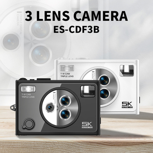 Nouvel arrivage Appareil photo numérique Wifi 3 objectifs 5K vidéo 64MP avec écran IPS de 2.8 pouces et lumière LED pour la photographie - Product Image 2