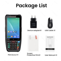 Android 10 3GB 32GB PDA Terminal de mano resistente lector NFC móvil PDA datos Escáner de código de barras Inventario Inalámbrico 4G GPS POS PDA