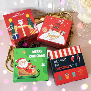 Lighted Gift Box Christmas Packing Cardboard Christmas Card Sweet Box Assorted Candy Box Christmas