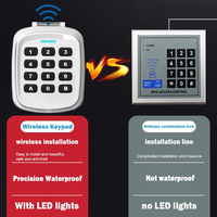 Control Remoto Inalámbrico Multifrecuencia 280MHz-868MHz para Puerta de Garaje, Duplicador de Control por Contraseña para Panel de Pared y Portón