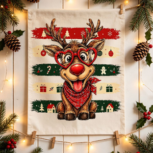 Christmas Reindeer Heat Transfer Heart Glasses <strong>Red</strong> <strong>Nose</strong> Bandana Iron on DTF Decal for <strong>T</strong> <strong>Shirt</strong> Tote Bag Apparel Wholesale - Product Image 6