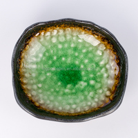 Assiette jetable en céramique à glaçure craquelée, style Zen Asiatique, pour restaurant, hôtel, événements, sashimi, tempura, salade, pâtes