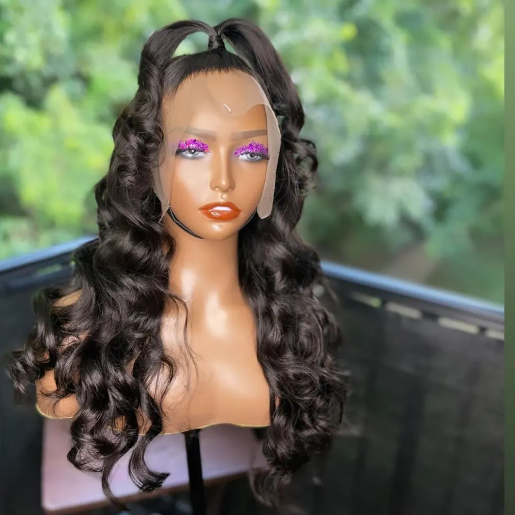 Wholesale Customized Luxury Beauty HD Human Hair Wig, Deep Wave 13x6 13*4 HD Swiss Lace Frontal Wigs