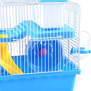 กรงแฮมสเตอร์ลวดเหล็กขนาดใหญ่ ดีไซน์ท่อหลากสี พร้อมส่ง บรรจุกล่อง - Product Image 4