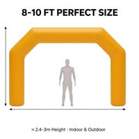 Arche gonflable personnalisée 8-10 pieds en tissu Oxford, ligne de départ/arrivée angulaire, pour événements, publicité, inaugurations, étanche, alimentée par prise, résistante aux intempéries