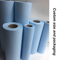 Venta Directa de Fábrica: Rollo de Papel para Plotter CAD de 20 Pulgadas x 50m, Papel Couché para Impresión Láser de una Cara, Azul Químico