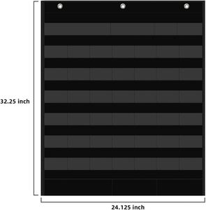 Calendario de bolsillo para el aula, calendario mensual, decoración de pared para aprendizaje infantil, diseño moderno, resistente, en blanco y negro, suministros para escuela secundaria - Product Image 3
