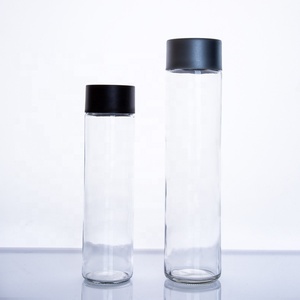 Bouteille d'eau en verre réutilisable bon marché de vente chaude Bouteilles d'eau en verre à haute teneur en borosilicate avec couvercle - Product Image 3