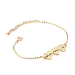 Collana Sportiva <span class=keywords><strong>Unisex</strong></span> in Acciaio Inox con Cuore Inciso e Catena in Bambù, Design di Nicchia da 1 a 5 Cuori Personalizzabili - Product Image 5