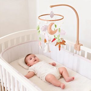 Decorazione per Cameretta a Tema Coniglietto, Mobile in Feltro per Culla, <span class=keywords><strong>Accessori</strong></span> per Neonati, Giocattolo Soffice a Forma di Pecora - Product Image 1